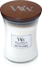 NIEUW - WoodWick M White Tea &amp; Jasmine, Nieuw, Verzenden