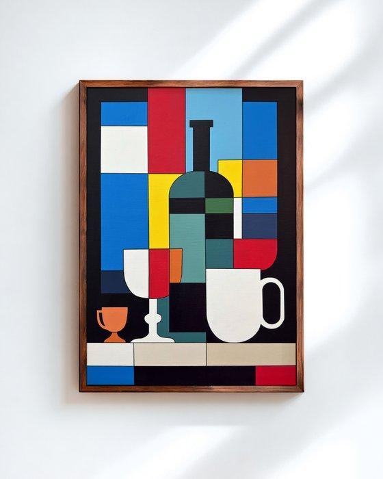 Alejandro Gonzalez - Bodegones Geométricos 97- XL - (NO, Antiquités & Art, Art | Peinture | Moderne