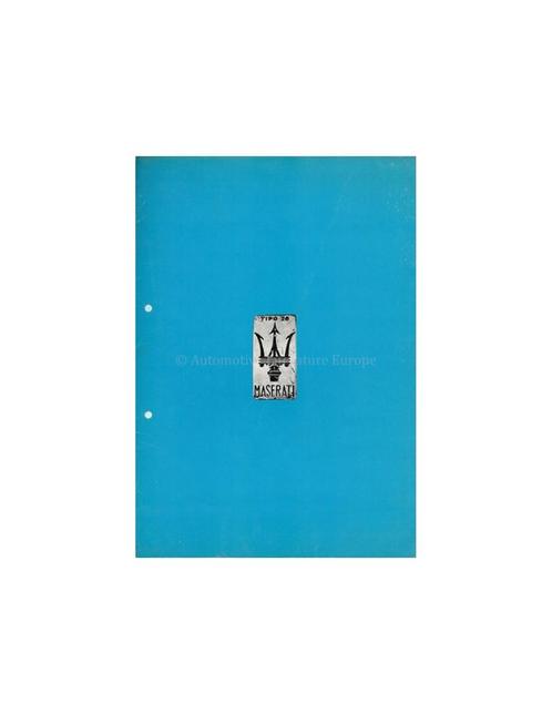 1978 MASERATI PORTFOLIO BROCHURE, Boeken, Auto's | Folders en Tijdschriften