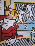 Roy Lichtenstein (1923-1997) - Tintin Reading (after) Roy, Antiek en Kunst