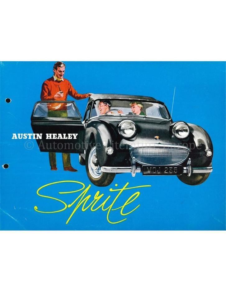 1960 AUSTIN HEALEY SPRITE BROCHURE NEDERLANDS, Livres, Autos | Brochures & Magazines