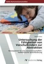 Untersuchung der Fahigkeiten von Vorschulkindern zur, Sutter Sabrina, Verzenden