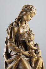 Val Gardena - Snijwerk, Wondermooie Maria met Kind - 27 cm -, Antiek en Kunst