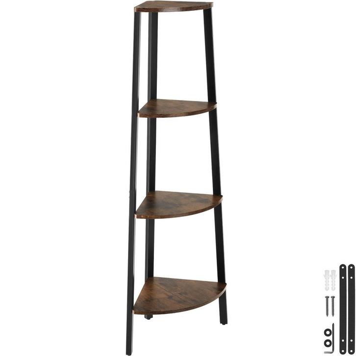 tectake Hoekkast Newbridge 34x34x125cm - Industrieel hout do, Huis en Inrichting, Overige Huis en Inrichting, Verzenden