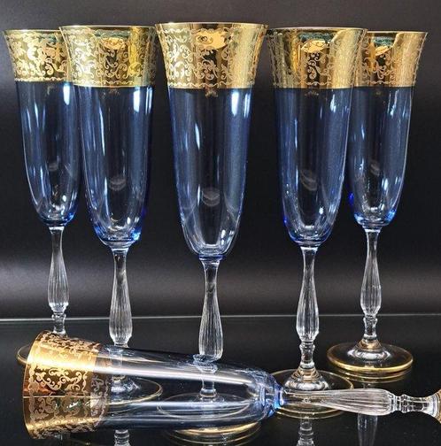 Artemisia - Flûte à champagne (6) - Cristal, Antiek en Kunst, Antiek | Meubels | Tafels
