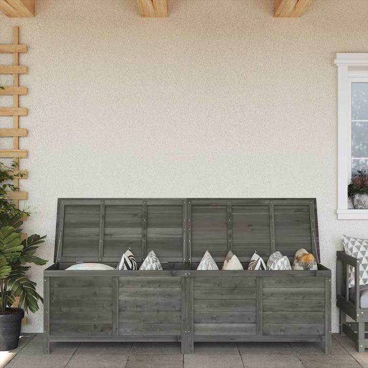 vidaXL Tuinbox 198,5x50x56,5 cm massief vurenhout, Tuin en Terras, Bergingen en Tuinkasten, Nieuw, Verzenden