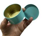 Klein metalen doosje met deksel (groen, 75 mm dia, 45 mm ho, Doe-het-zelf en Bouw, Nieuw, Verzenden