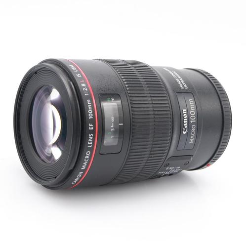 Canon EF 100mm F/2.8L USM IS Macro occasion, Audio, Tv en Foto, Foto | Lenzen en Objectieven, Zo goed als nieuw, Verzenden