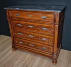 Ladekast - Hout, Marmer - Antieke Umbertijnse commode
