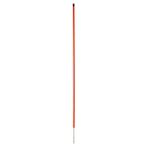 Reservepaal 112 cm enkele pen voor gevogeltenet zwart -