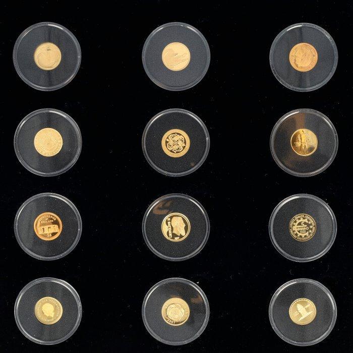 Monde. 2005/2007 Kleinste Gouden Munten (1 set), Postzegels en Munten, Munten | Europa | Niet-Euromunten