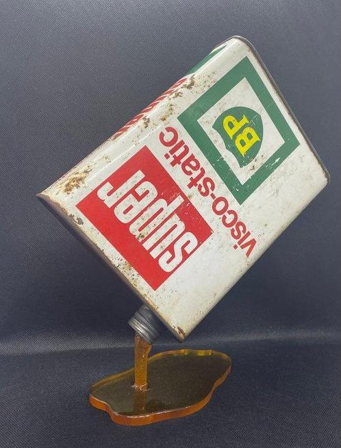 BP super - Oliekan - Hars, Staal - Ondersteuning voor het, Antiek en Kunst, Curiosa en Brocante