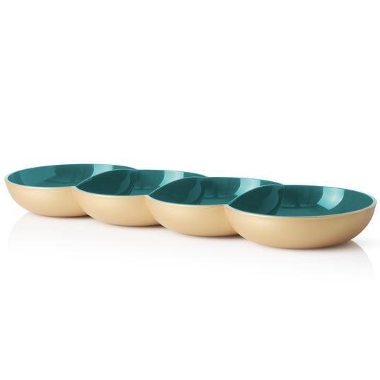 Tupperware Allegra Tapasschaal Groen/Goud, Huis en Inrichting, Keuken | Tupperware, Nieuw, Verzenden