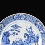 Schotel - Coupe à décor bleu et blanc dune scène de chasse
