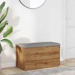 vidaXL Opbergbankje 82x42x45 cm bewerkt hout artisanaal, Verzenden, Nieuw