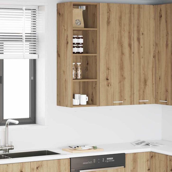 vidaXL Hangkast Artisan Eiken 30 x 29,5 x 100 cm Bewerkt, Huis en Inrichting, Kasten | Overige, Nieuw, Verzenden