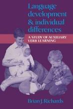 Language Development and Individual Differences. Richards,, Boeken, Zo goed als nieuw, Verzenden, Richards, Brian