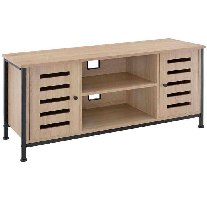 tectake TV-meubel Carlow 110x41,5x50,5cm - Industrieel licht, Huis en Inrichting, Kasten |Televisiemeubels, Verzenden