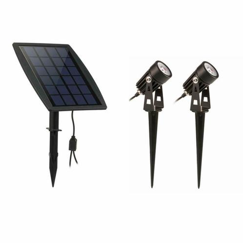 LED Tuinverlichting Zonne-Energie met Schemerschakelaar, Maison & Meubles, Lampes | Suspensions, Envoi