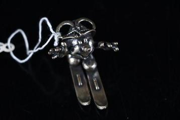 Miniatuur beeldje - Miniatuur Sneeuwpop op Skis (8/2000) -