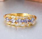 Zonder minimumprijs - Ring - 18 karaat Zilver, Geel goud -