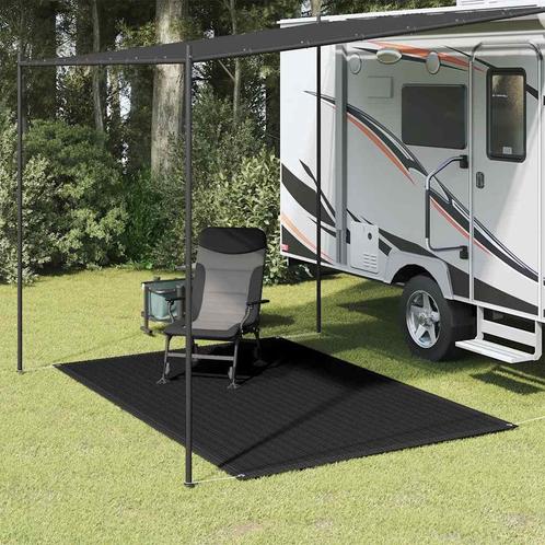 vidaXL Tenttapijt 250x300 cm zwart, Caravans en Kamperen, Tentaccessoires, Nieuw, Verzenden