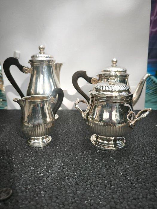 Gallia Christofle - Koffie- en theeservies (4) - Verzilverd, Antiek en Kunst, Antiek | Meubels | Tafels