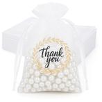 Fako Bijoux - Organza Zakjes Met Print - Thank You, Diversen, Cadeauverpakkingen, Verzenden, Nieuw