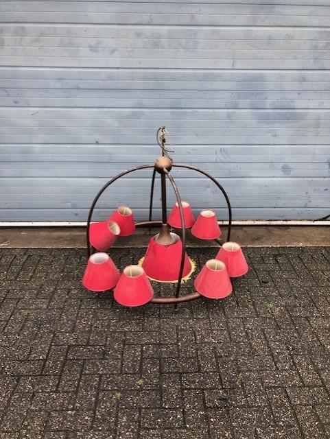 Gebruikte Ronde Hanglamp XXL- Vintage/Café, Huis en Inrichting, Woonaccessoires | Overige, Ophalen