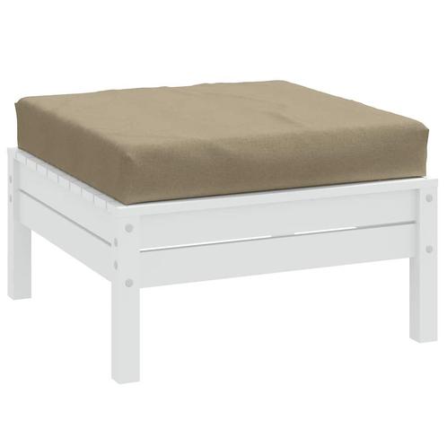 vidaXL Palletkussen 60x60x9,5 cm stof gemêleerd taupe, Huis en Inrichting, Woonaccessoires | Kussens, Nieuw, Verzenden