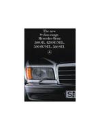 1985 MERCEDES BENZ S KLASSE BROCHURE ENGELS, Boeken, Nieuw