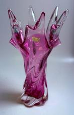 Egermann - Vaas - Kristal - Amber Kristall vaas, Antiquités & Art