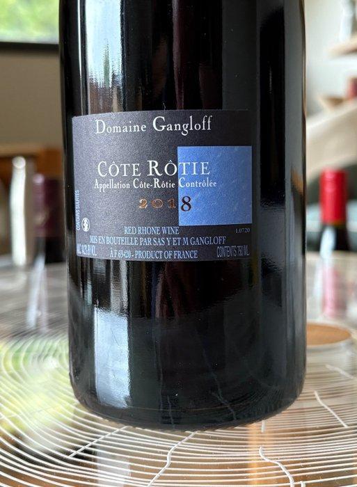 2018 Domaine Yves et Mathilde Gangloff, Cote Rotie, La, Verzamelen, Wijnen