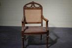 handgemaakte armstoel - Fauteuil - Bois, Antiek en Kunst