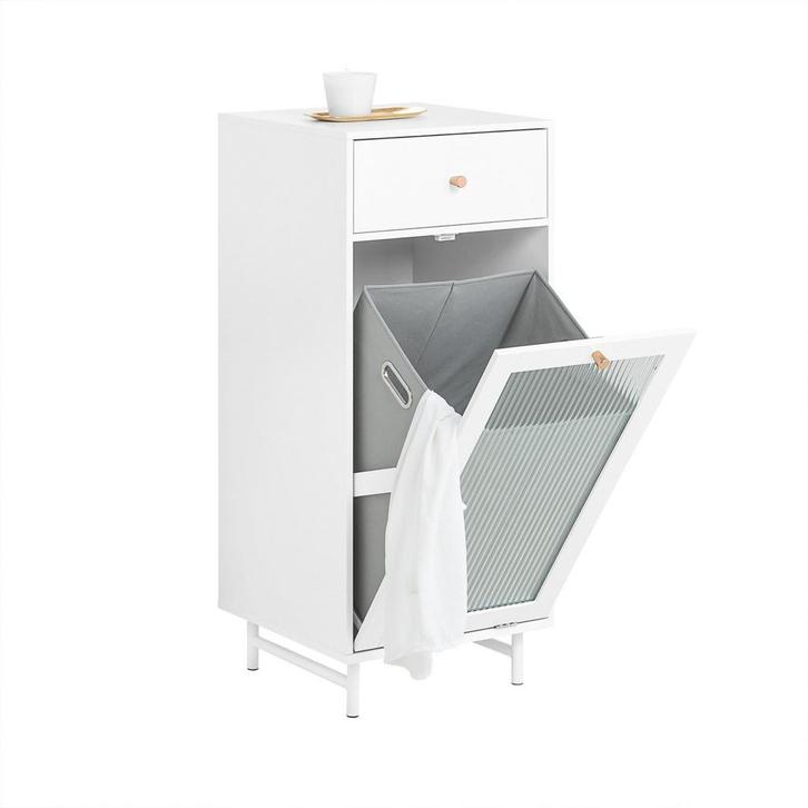 Tweedekans | SoBuy BZR116-W Waskast met Lade - Uitneembare, Huis en Inrichting, Woonaccessoires | Spiegels, Ophalen of Verzenden