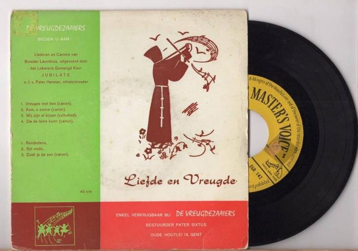 Vreugdezaaiers, Jubilate Lokeren – Liefde En Vreugde (EP) (1, Cd's en Dvd's, Vinyl Singles, Ophalen of Verzenden