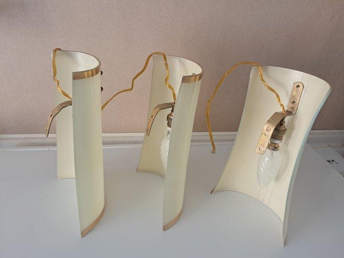 Lampe murale (3) - Opaline, Ottone, Antiquités & Art, Antiquités | Éclairage