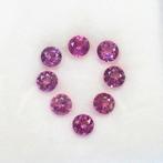 8 pcs  Paars, Roze Spinel  - 4.30 ct - nternational Colored, Nieuw