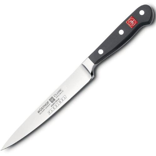 Fileermes | CLASSIC | RVS | Zwart | Lengte 150mm Wüsthof, Zakelijke goederen, Horeca | Keukenapparatuur, Nieuw in verpakking, Verzenden