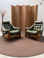 Grafton Everest - Fauteuil (2) - Cuir, Chêne - Brutaliste