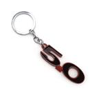 5.0 MUSTANG LOGO KEYCHAIN - BLACK/RED, Ophalen of Verzenden, Nieuw