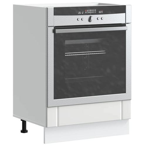 vidaXL Ovenkast Lucca bewerkt hout wit, Huis en Inrichting, Kasten | Overige, Nieuw, Verzenden