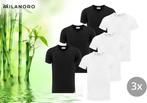 Tweedekans | 3 zachte bamboe T-shirts - Zwart - Ronde hals -, Kleding | Dames, Ophalen of Verzenden, Nieuw