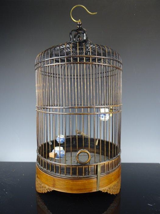 Vogelkooi - Bamboe, Hout - Qing dynastie 1644-1911, Antiek en Kunst, Antiek | Overige Antiek