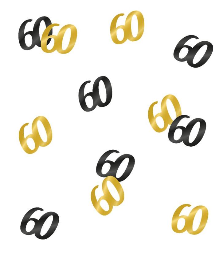Tafelconfetti 60 Jaar 20gr, Hobby en Vrije tijd, Feestartikelen, Nieuw, Verzenden