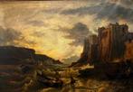 Etienne Jean Franklin Dubois II (P1796 - 1864) - Tramonto, Antiek en Kunst