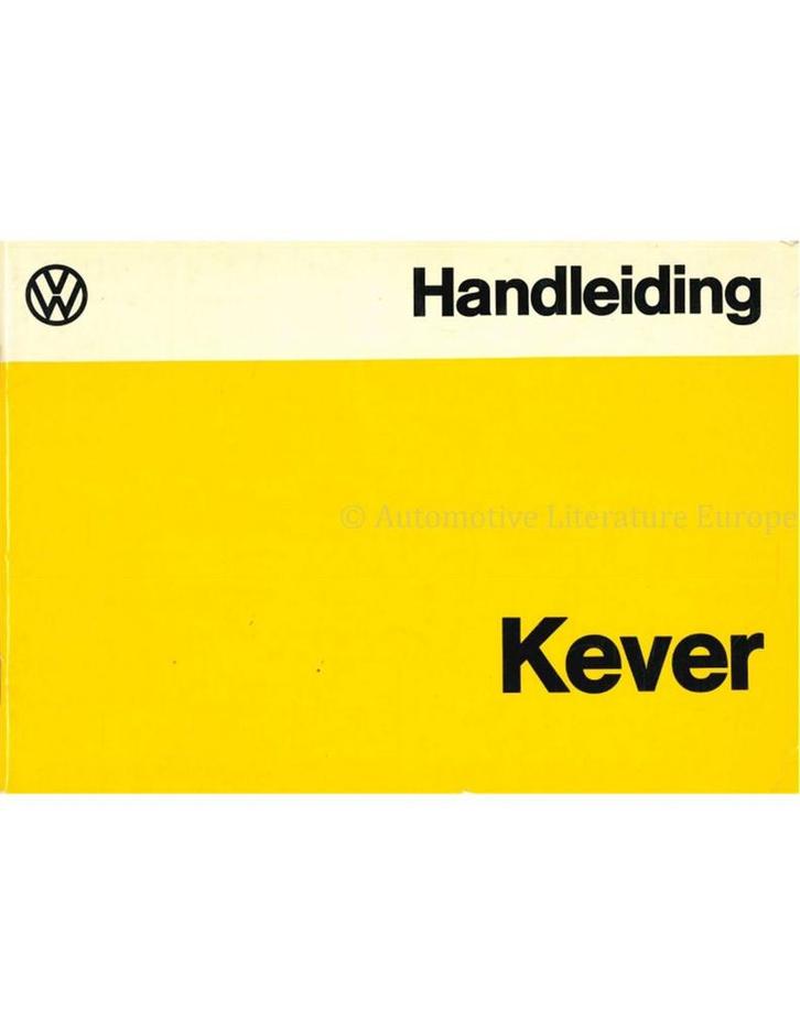 1975 VOLKSWAGEN KEVER 1200 INSTRUCTIEBOEK NEDERLANDS, Auto diversen, Handleidingen en Instructieboekjes