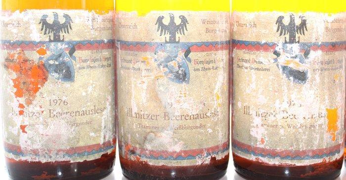 1976 + 1977 Illmitzer Beerenauslese + Spätlese, Riesling +, Verzamelen, Wijnen