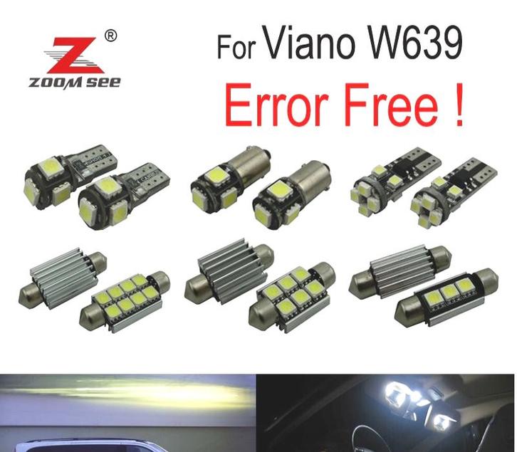 Kit 19 Ampoules DInterieur A Led Pour Mercedes Classe Ml W1, Auto-onderdelen, Verlichting, Verzenden