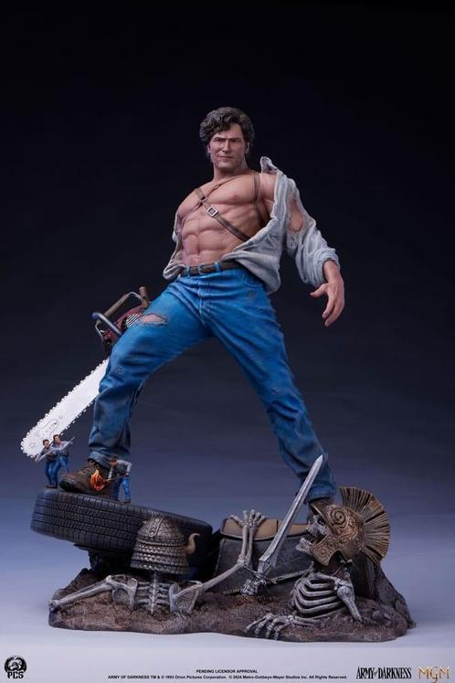 Army of Darkness Premier Series Statue 1/4 Ash 53 cm, Verzamelen, Film en Tv, Ophalen of Verzenden